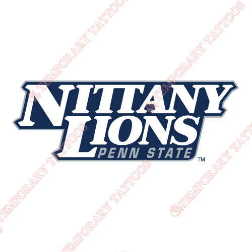 Penn State Nittany Lions Customize Temporary Tattoos Stickers NO.5874